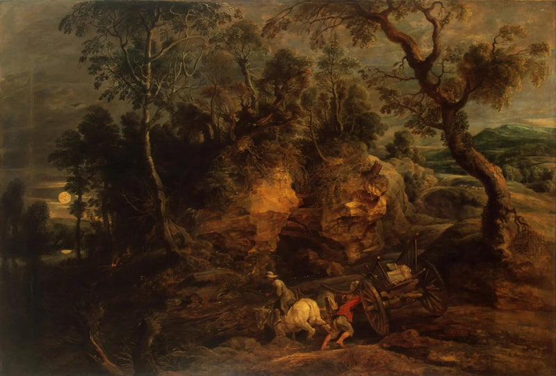 Pejzaż z nosicielami kamieni - Peter Paul Rubens