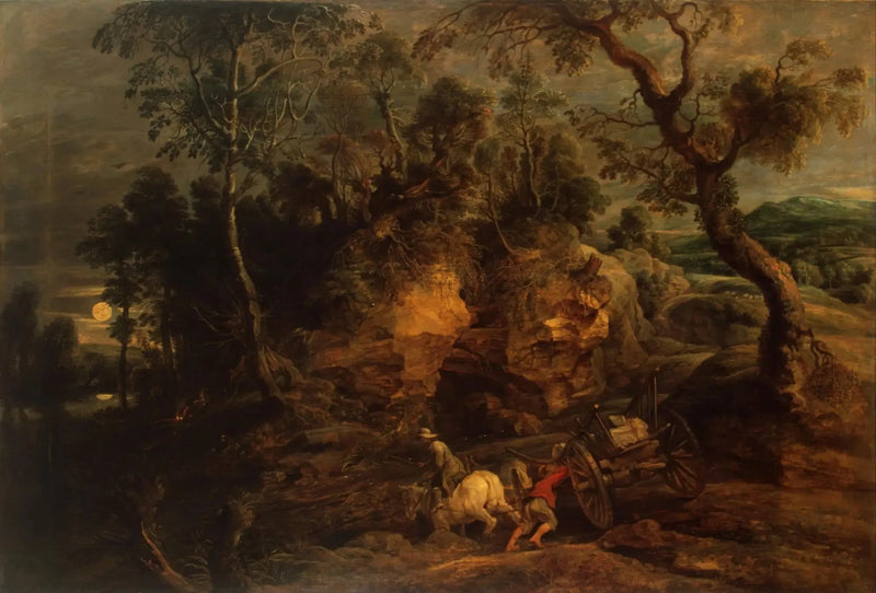 Pejzaż z nosicielami kamieni - Peter Paul Rubens