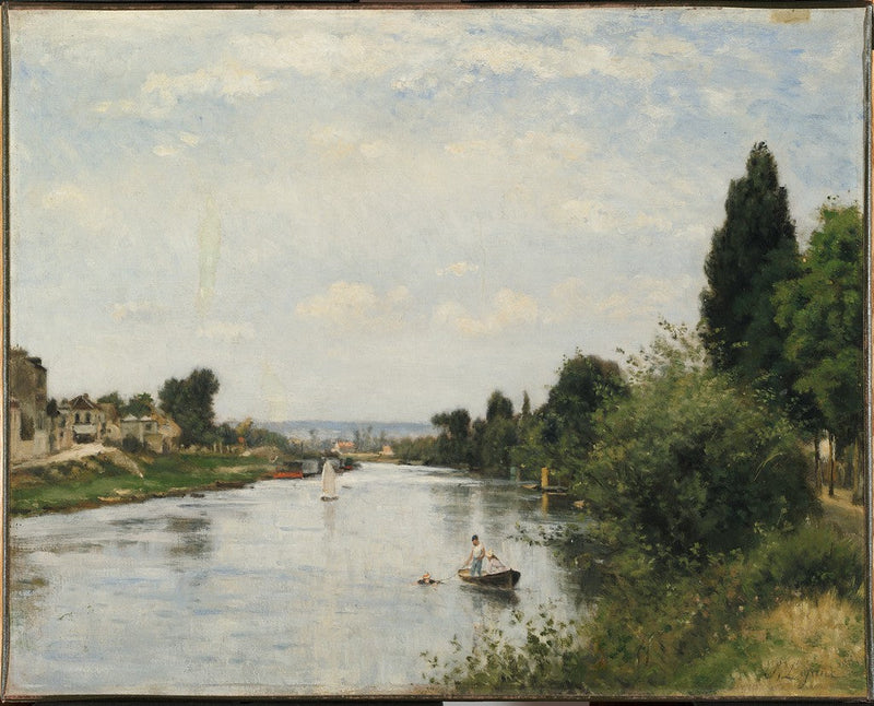 Pejzaż z rzeką - Stanislas Lépine