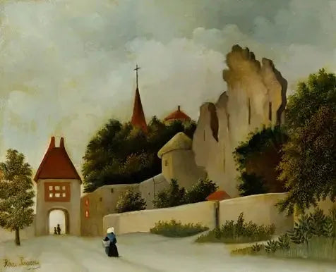 Pejzaż z ruinami - Henri Rousseau