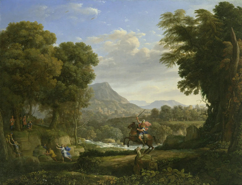 Pejzaż z Świętym Jerzym i Smokiem - Claude Lorrain