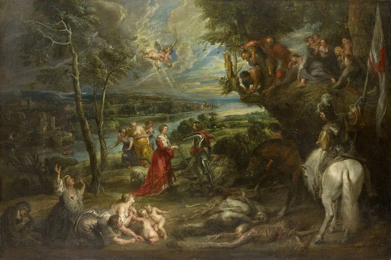 Pejzaż z świętym Jerzym i smokiem - Peter Paul Rubens