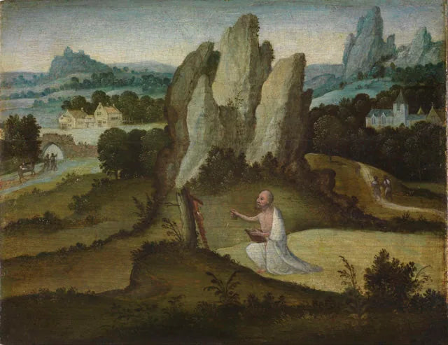 Paysage avec saint Jérôme pénitent - Joachim Patinier