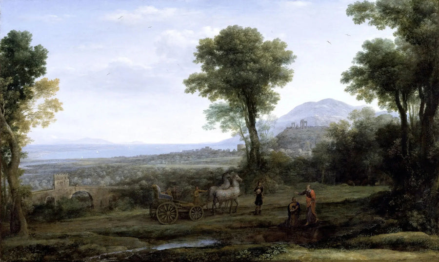 Pejzaż z świętym Filipem chrzczącym eunucha - Claude Lorrain