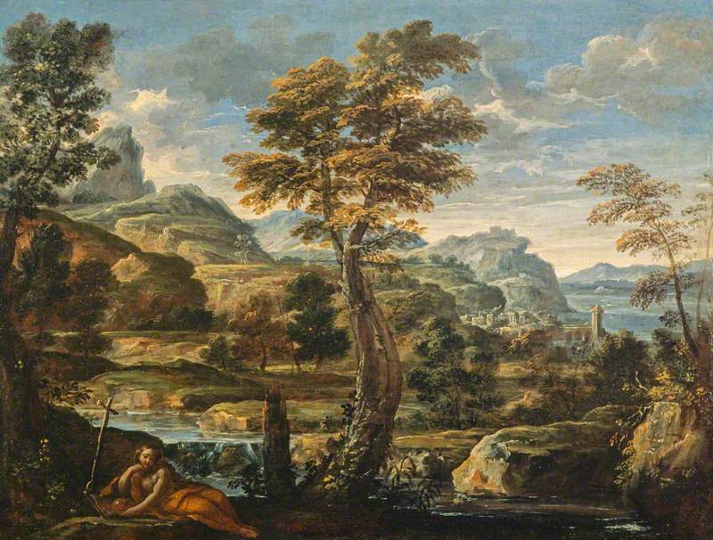 Pejzaż z świętą Marią Magdaleną - Pietro da Cortona