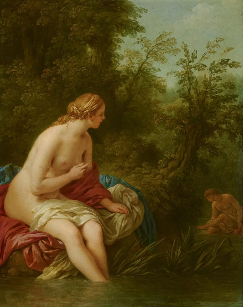 Pejzaż z Salmacisem i Hermaphroditem - Louis Jean François Lagrenée