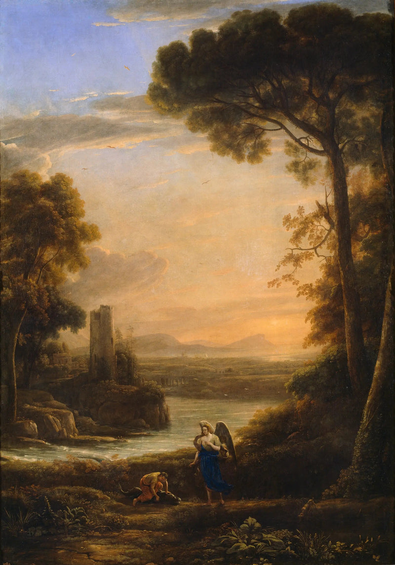 Pejzaż z Tobią i Raffaelem - Claude Lorrain