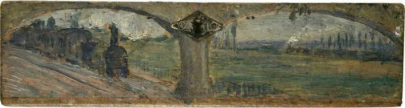 Krajobraz z parowozami - Camille Pissarro