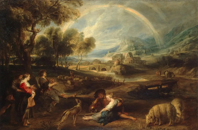 Pejzaż z tęczą - Peter Paul Rubens