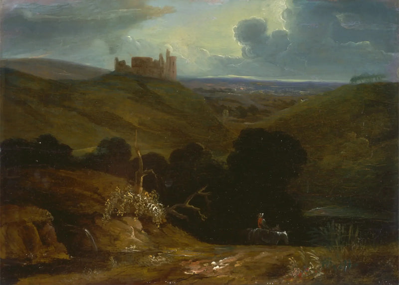 Pejzaż z zamkiem - John Martin
