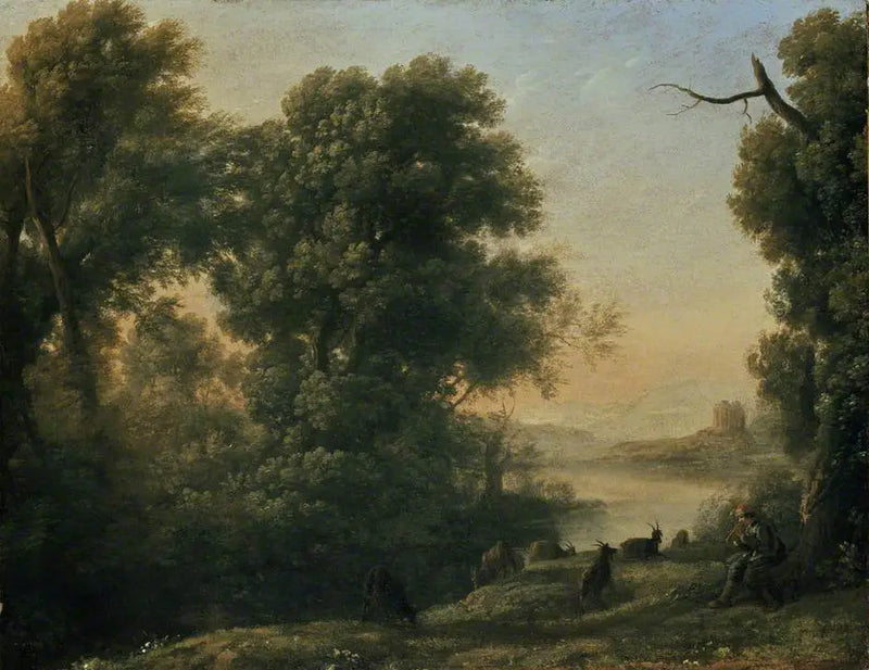 Pejzaż z kozłem pasterzem - Claude Lorrain