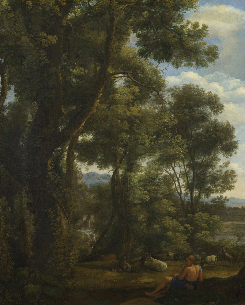 Pejzaż z kozłem i kozami - Claude Lorrain