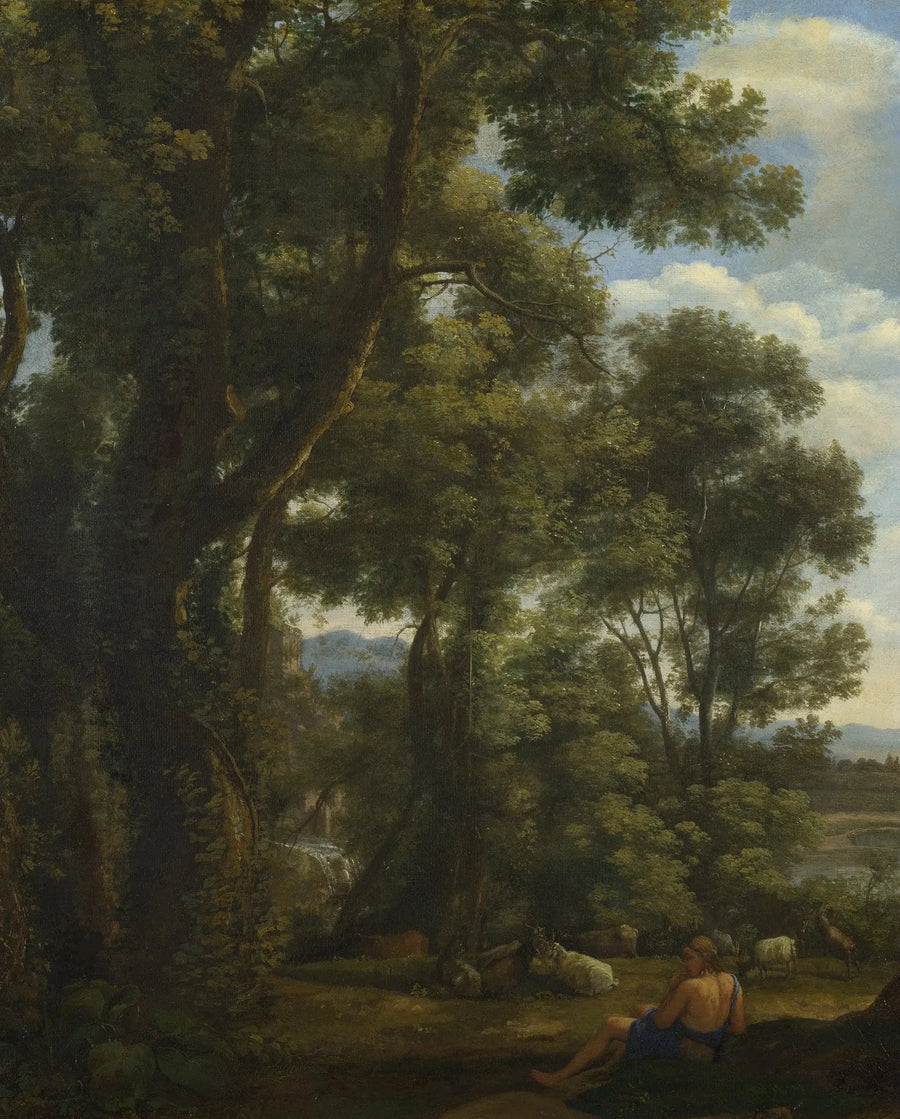 Pejzaż z kozłem i kozami - Claude Lorrain