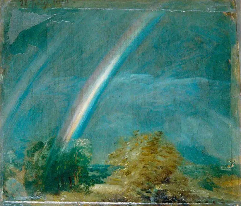 Pejzaż z podwójnym tęczą - John Constable