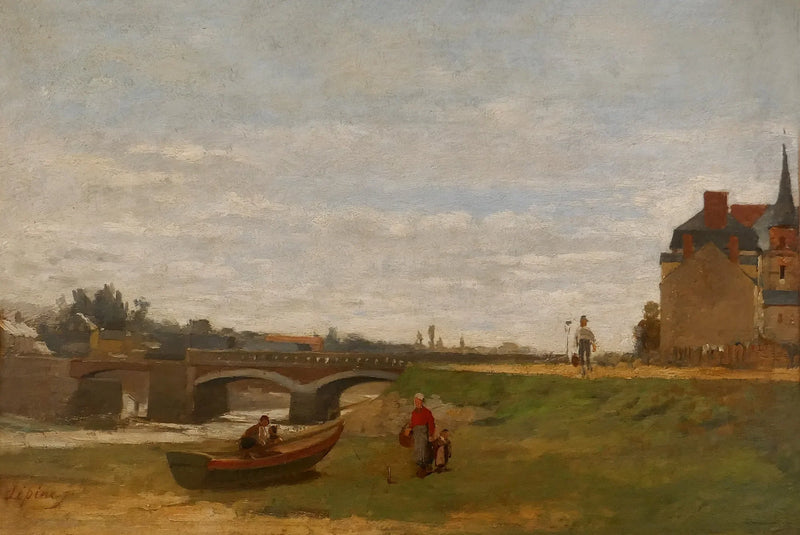 Pejzaż z mostem - Stanislas Lépine