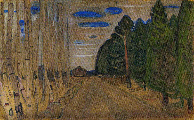 Krajobraz z drogą - Edvard Munch