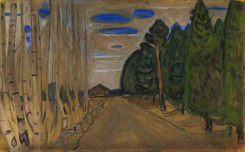 Krajobraz z drogą - Edvard Munch