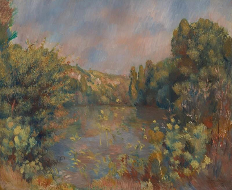 Krajobraz nad jeziorem - Pierre-Auguste Renoir