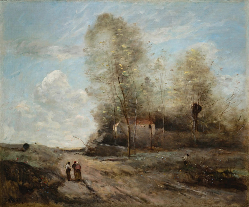 Wiejski pejzaż - Jean-Baptiste Camille Corot