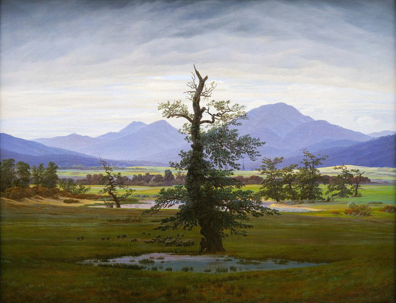 Krajobraz wiejski, rano - Caspar David Friedrich