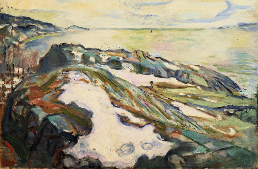 Krajobraz nadmorski w Hvitsten - Edvard Munch