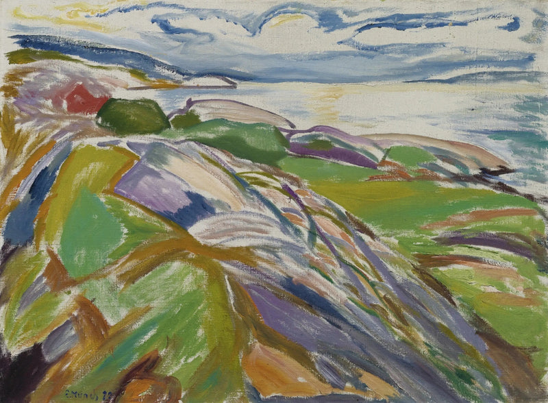 Krajobraz nadmorski w Hvitsten - Edvard Munch