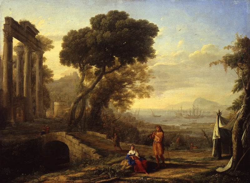 Włoski pejzaż nadmorski - Claude Lorrain