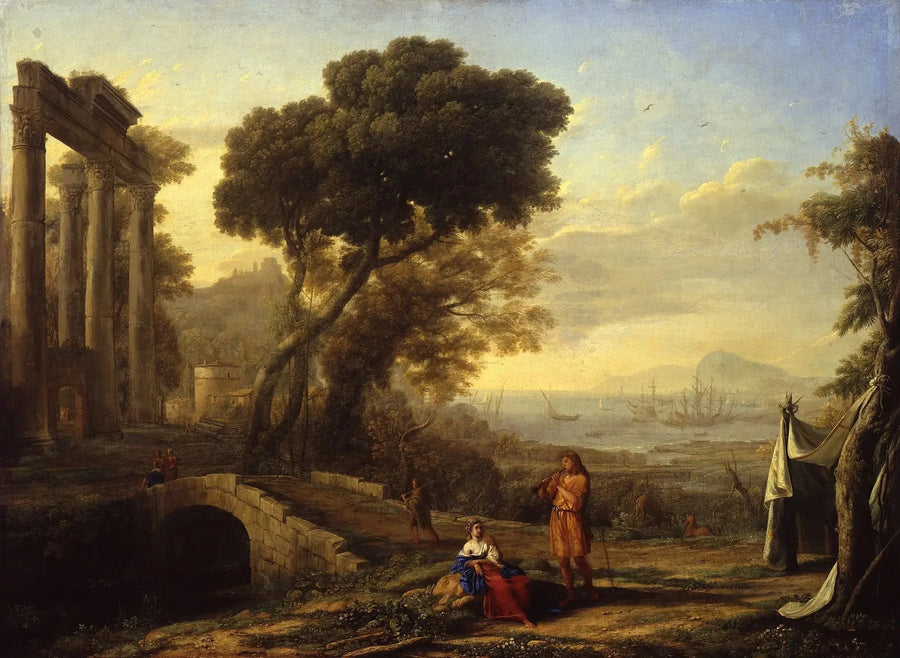 Włoski pejzaż nadmorski - Claude Lorrain