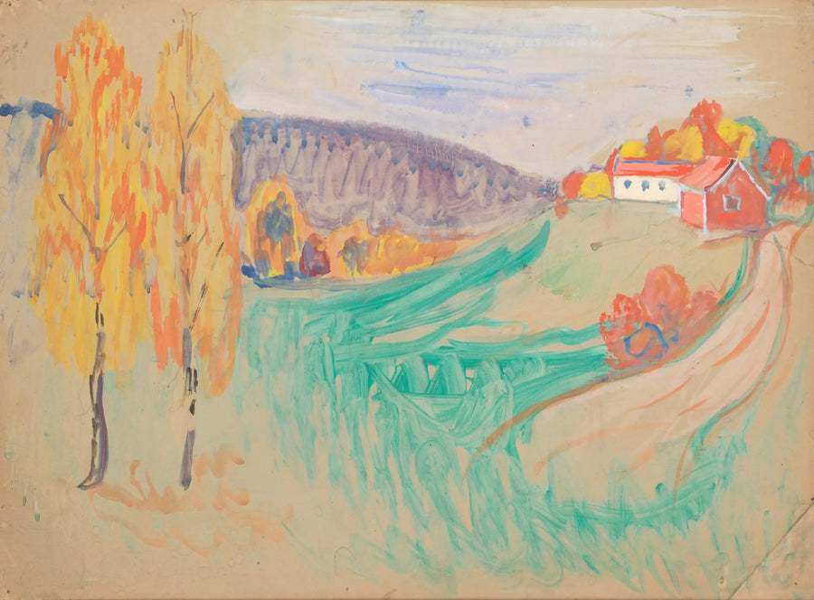 Jesień w krajobrazie - Edvard Munch