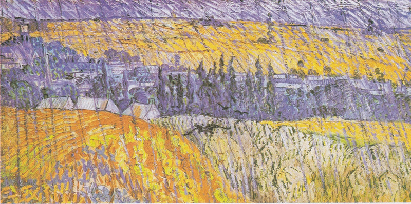 Krajobraz w Auvers w deszczu - Vincent van Gogh