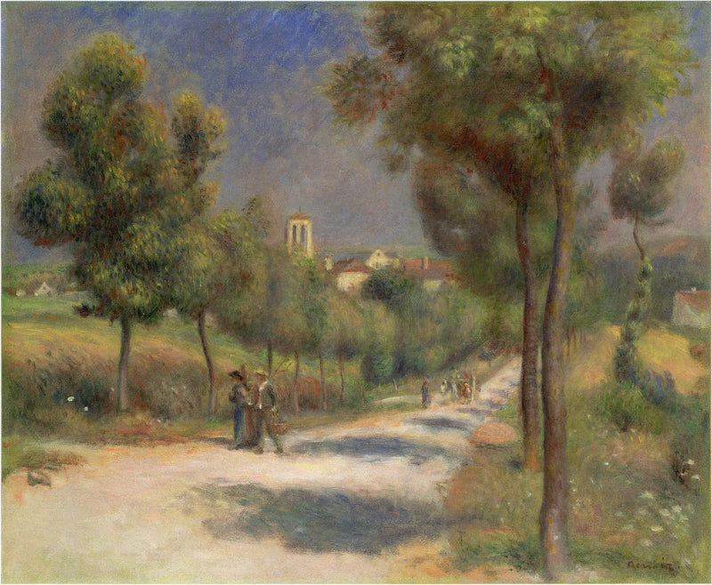 Krajobraz w Essoyes, wcześnie rano - Pierre-Auguste Renoir