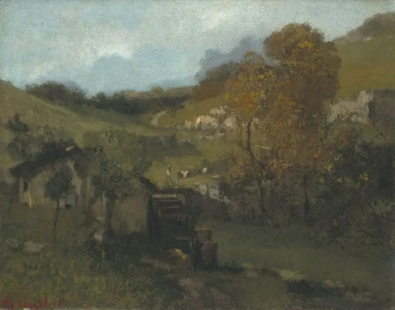 Letni pejzaż - Gustave Courbet