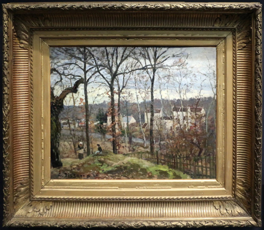 Zimowy krajobraz w Louveciennes - Camille Pissarro