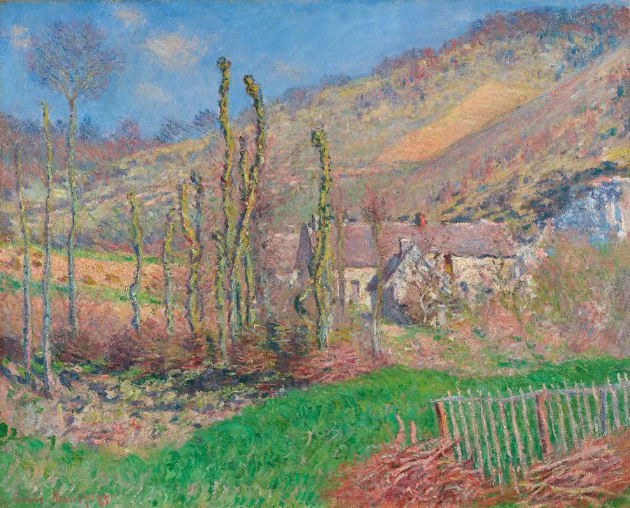 Zimowy krajobraz w dolinie Falaise (Giverny) - Claude Monet
