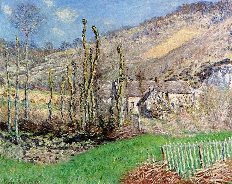 Zimowy krajobraz w dolinie Falaise (Giverny) - Claude Monet