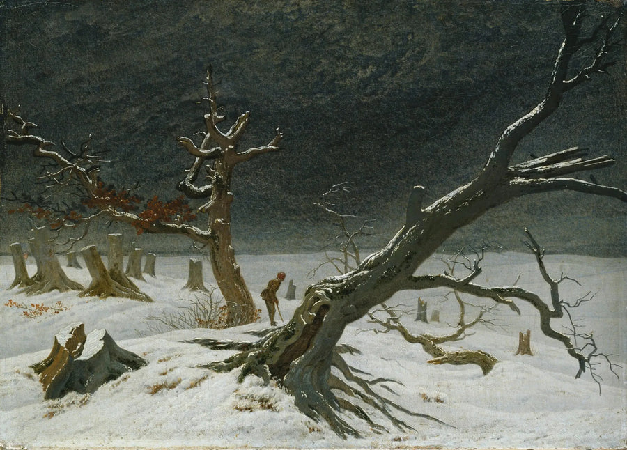 Zimowy krajobraz - Caspar David Friedrich