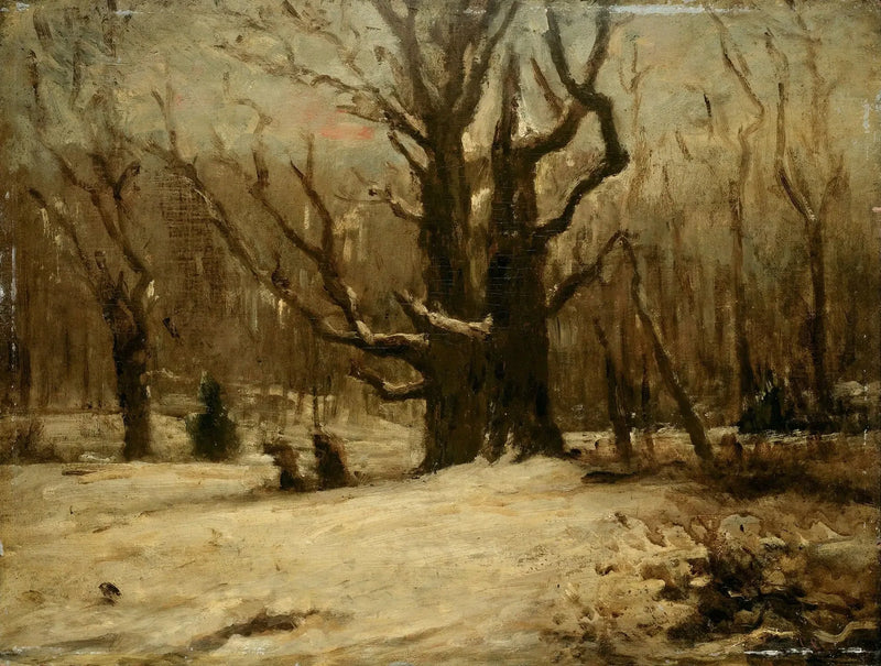 Zimowy pejzaż - Gustave Courbet