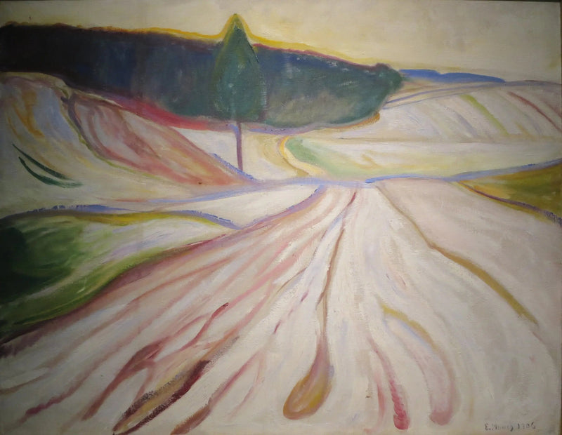 Zimowy krajobraz, Turyngia - Edvard Munch