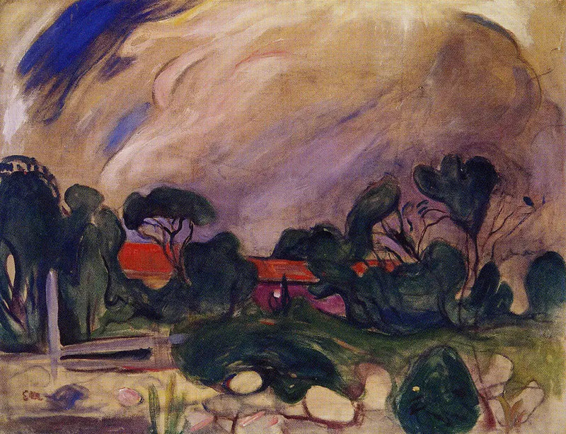 Krajobraz burzowy - Edvard Munch