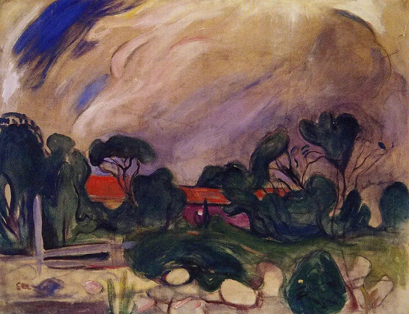 Krajobraz burzowy - Edvard Munch