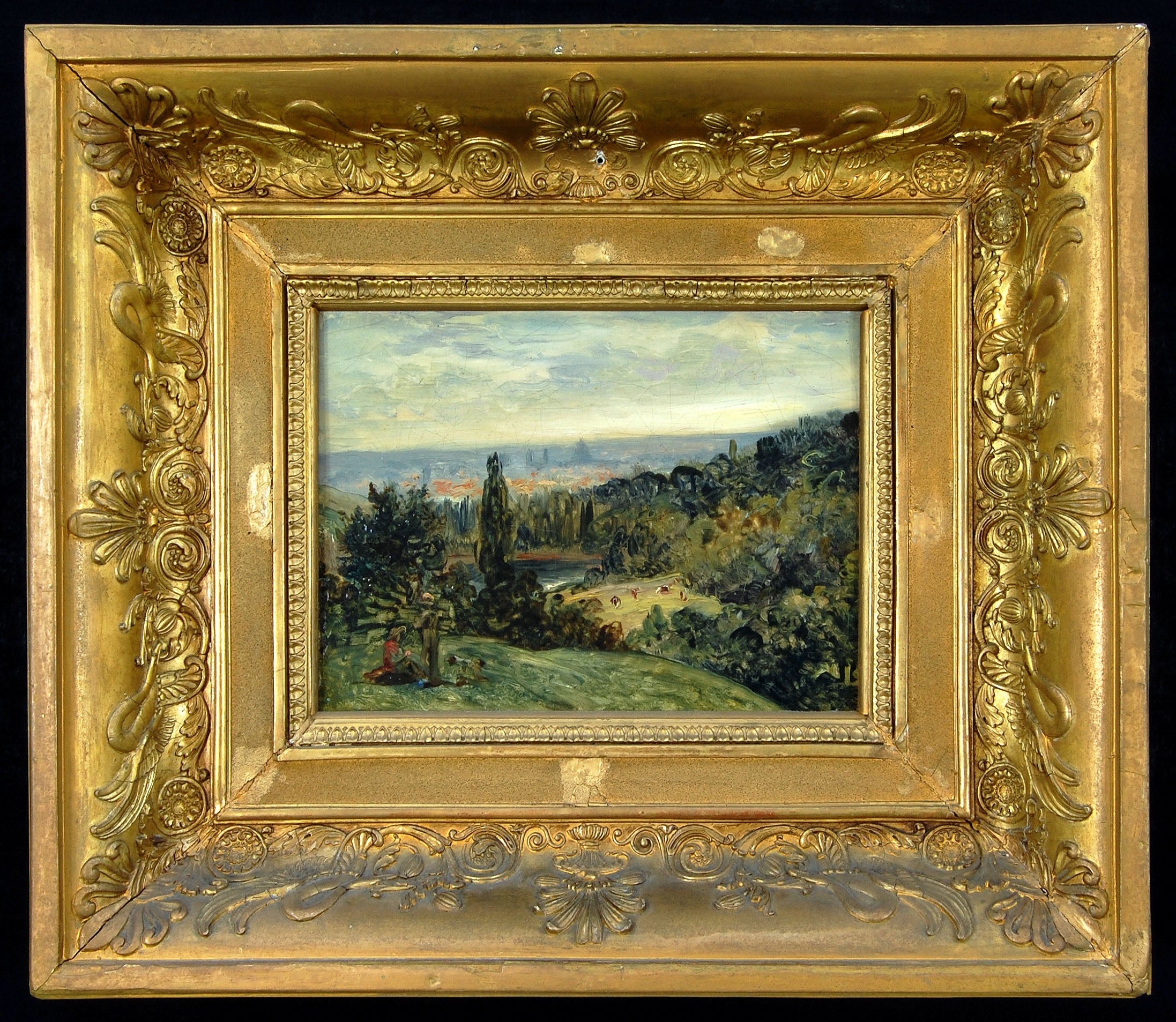 Paysage dans les environs de Paris - Ary Scheffer - Alpha Reproduction