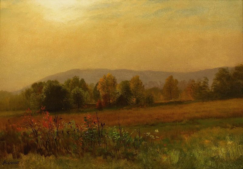 Pejzaż jesienny, Nowa Anglia - Albert Bierstadt