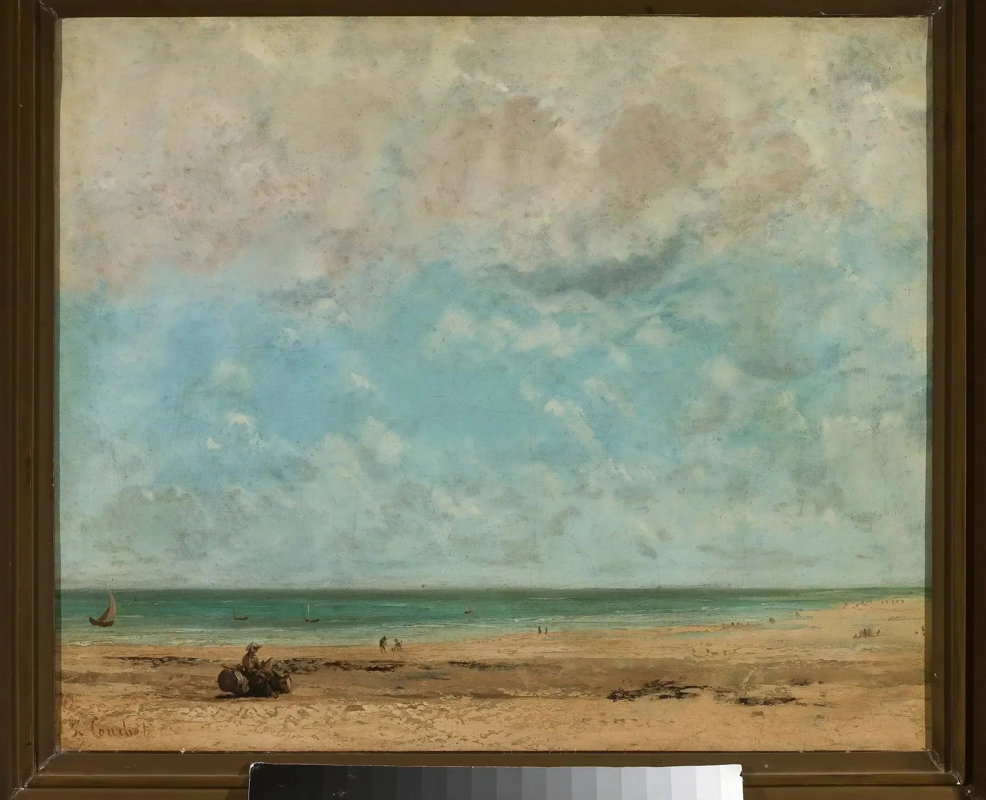 Paysage de bord de mer - Gustave Courbet image 1 reproduction artisanale de tableau
