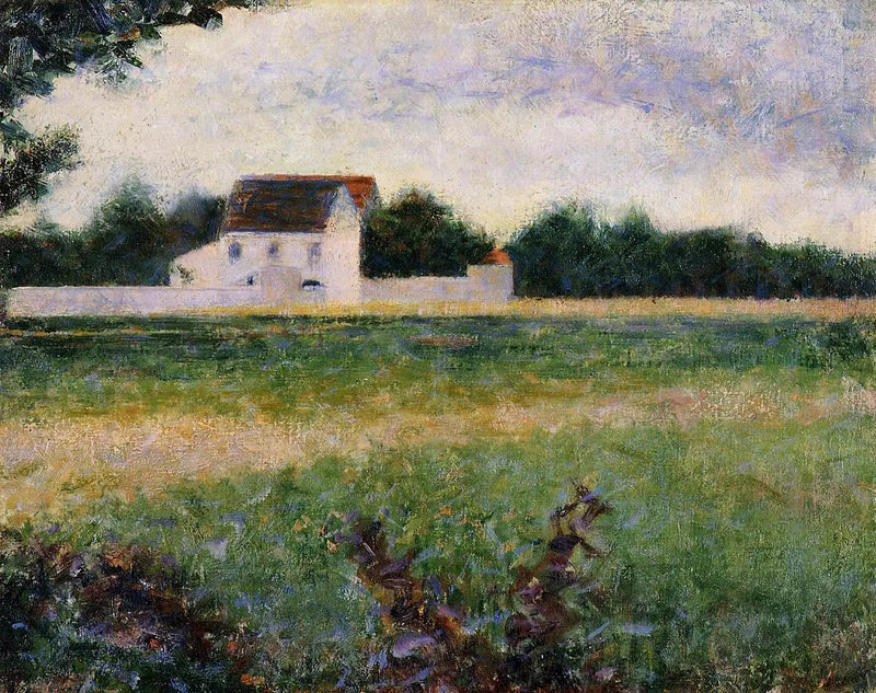 Krajobraz Île-de-France - Georges Seurat