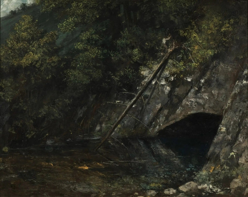 Pejzaż z La Source Bleue - Gustave Courbet
