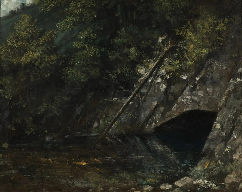 Pejzaż z La Source Bleue - Gustave Courbet