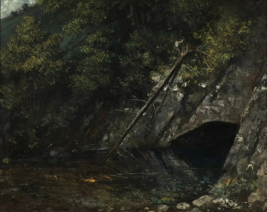 Pejzaż z La Source Bleue - Gustave Courbet