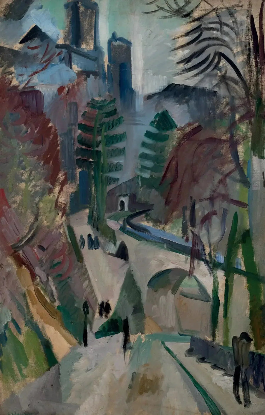 Krajobraz Laon - Robert Delaunay