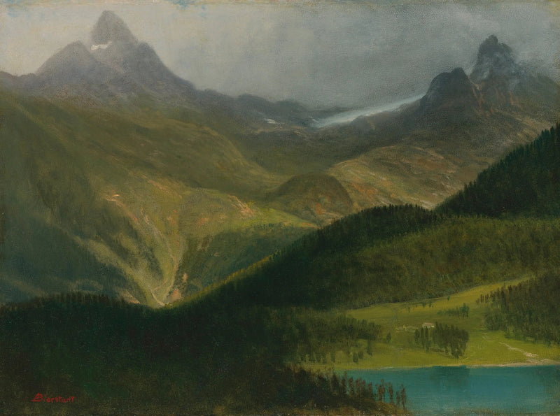 Górski krajobraz - Albert Bierstadt