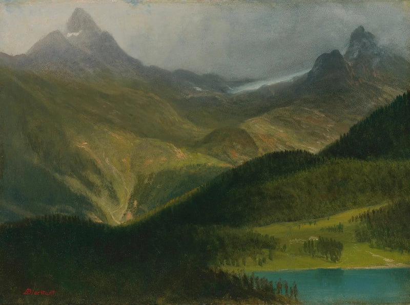 Górski krajobraz - Albert Bierstadt